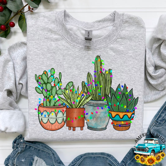 Christmas Cactus Digital Design | American Blues Designs