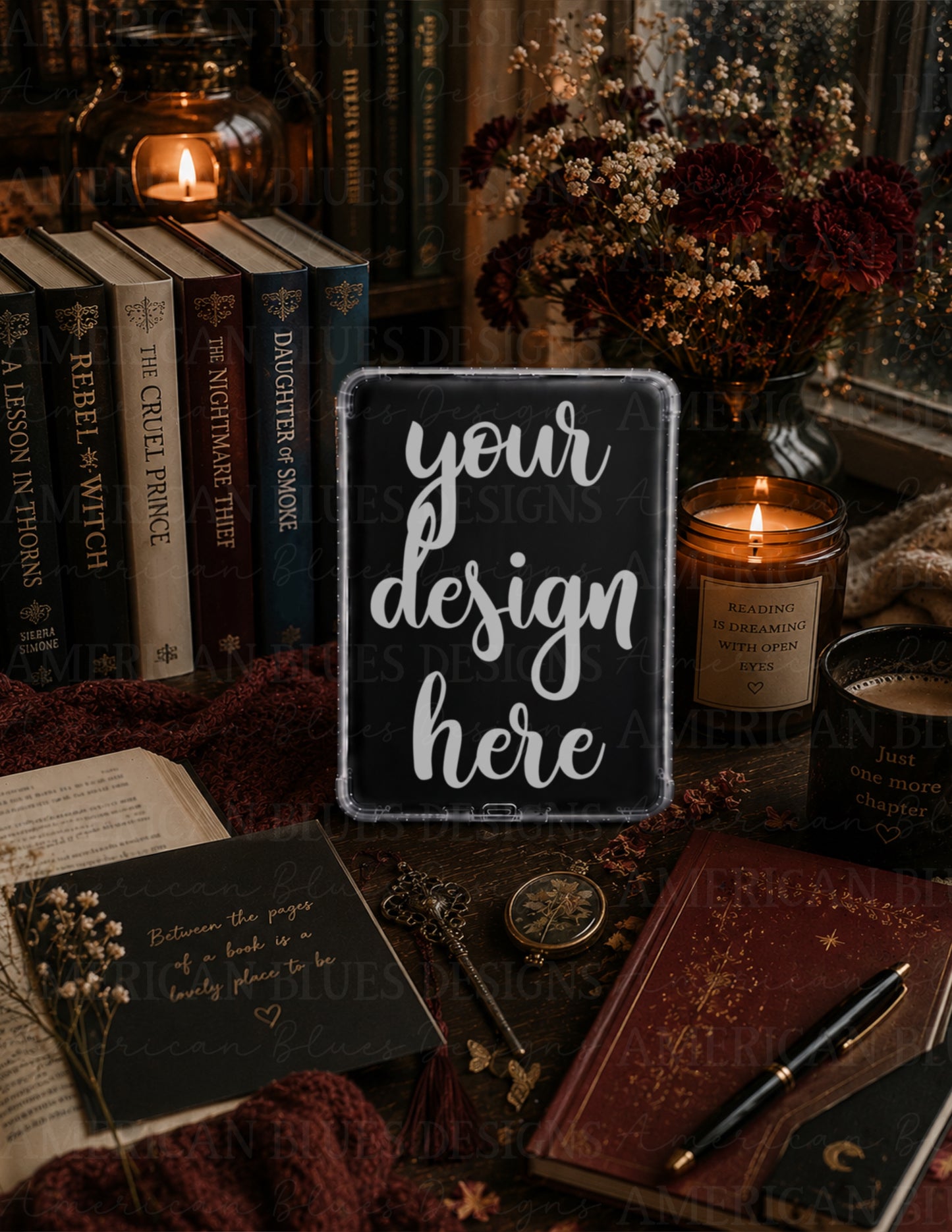 Cozy Fantasy 1 Kindle case mockup