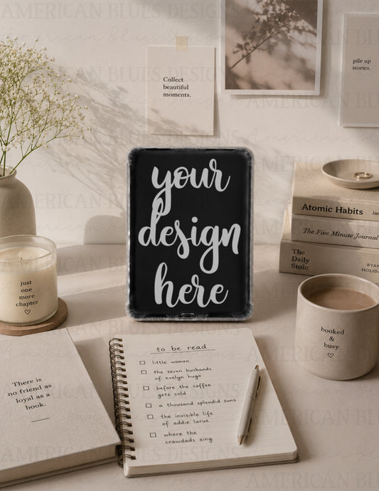 Minimal 2 Kindle case mockup