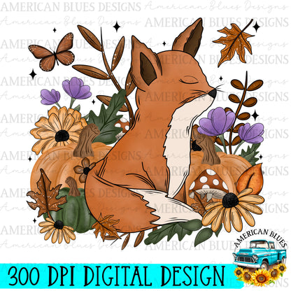 Autumn Fox Digital Design | American Blues Designs