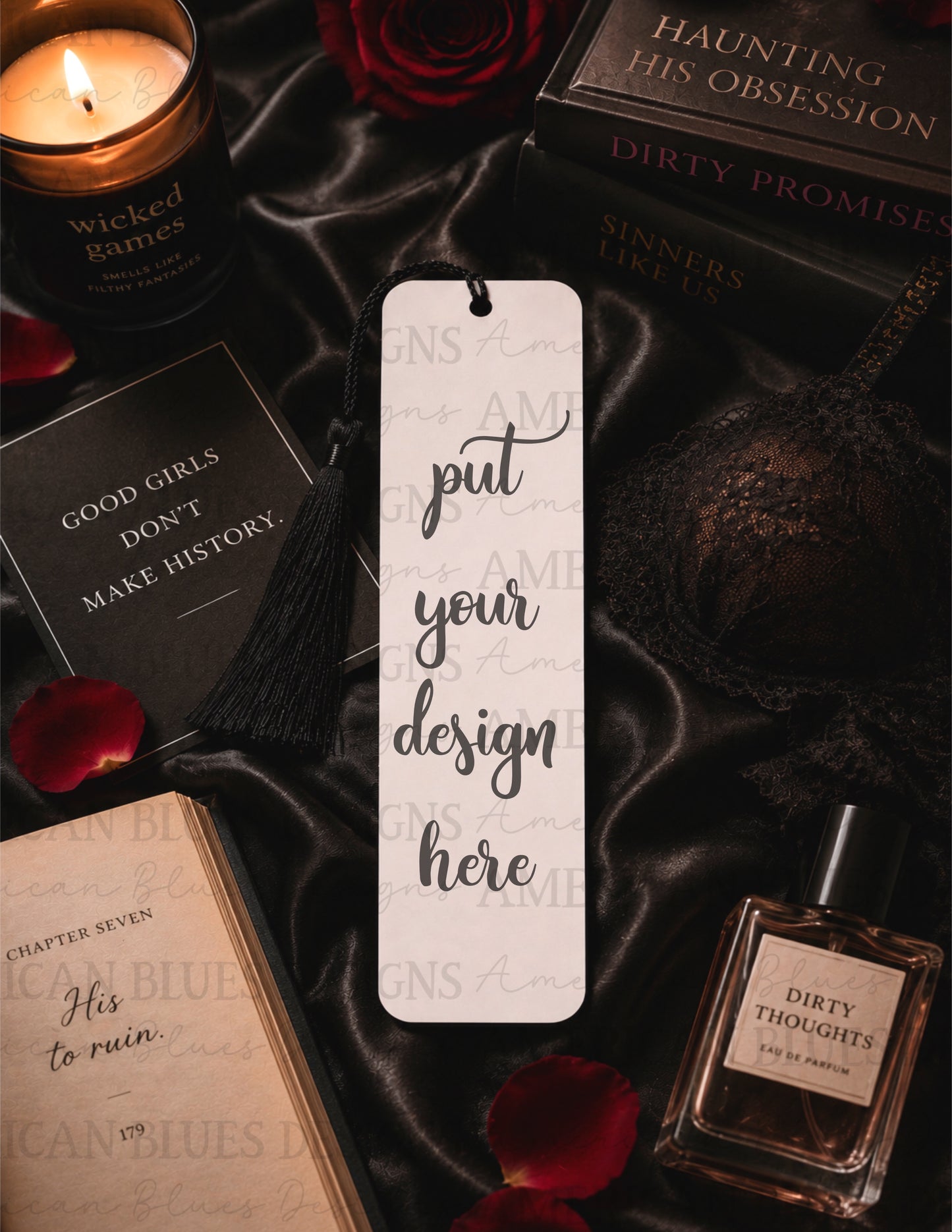 Dark Romance 3 Bookmark Mock