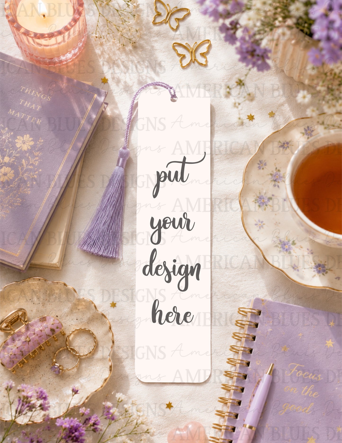 Cozy soft 2 Bookmark Mock