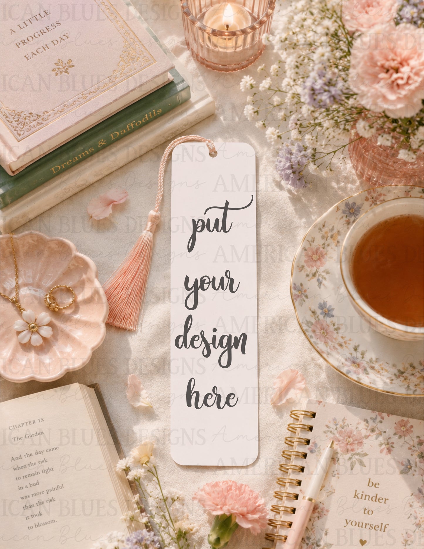 Cozy soft 1 Bookmark Mock