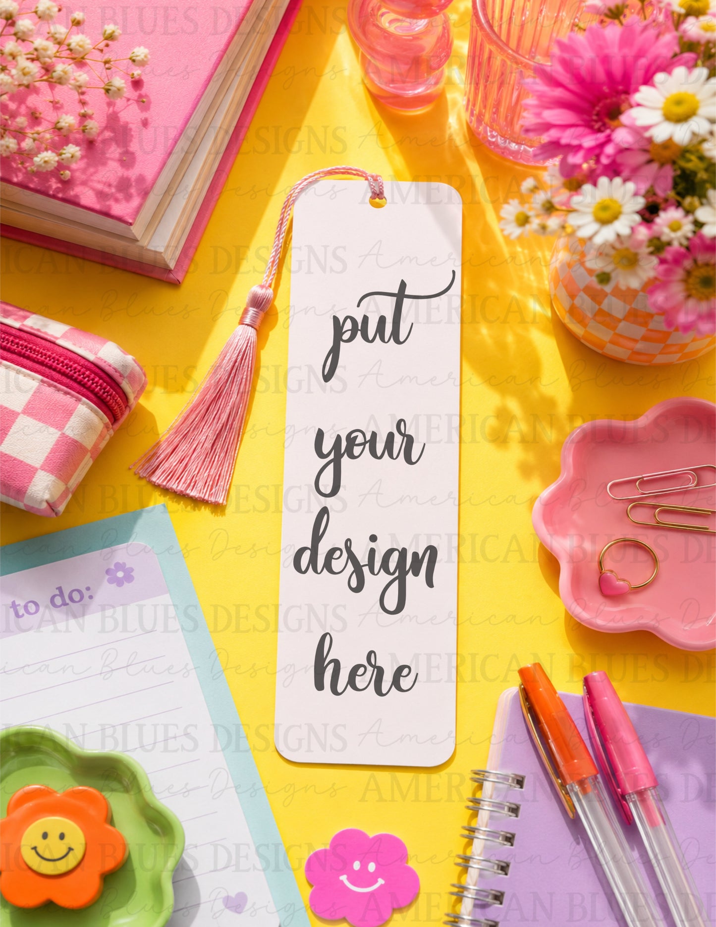 Bright 1 Bookmark Mock