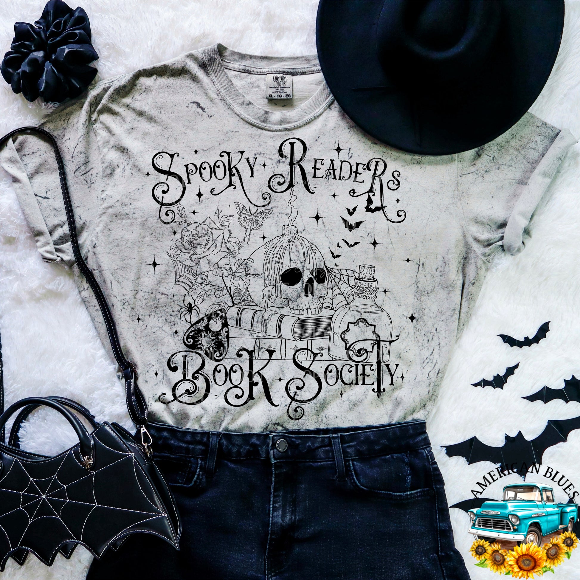 Spooky Readers Book Society digital design | American Blues Designs