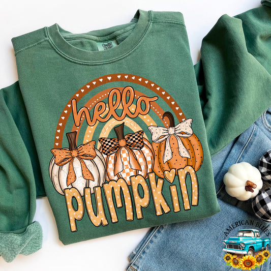 Hello Pumpkin digital design | American Blues Designs