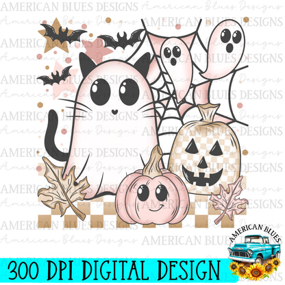 Spooky Pastel with pocket and sleeve digital design | American Blues Designs