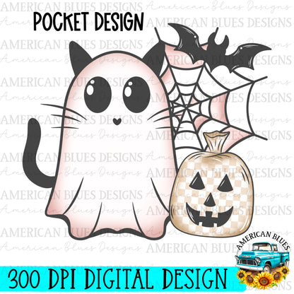 Spooky Pastel with pocket and sleeve digital design | American Blues Designs