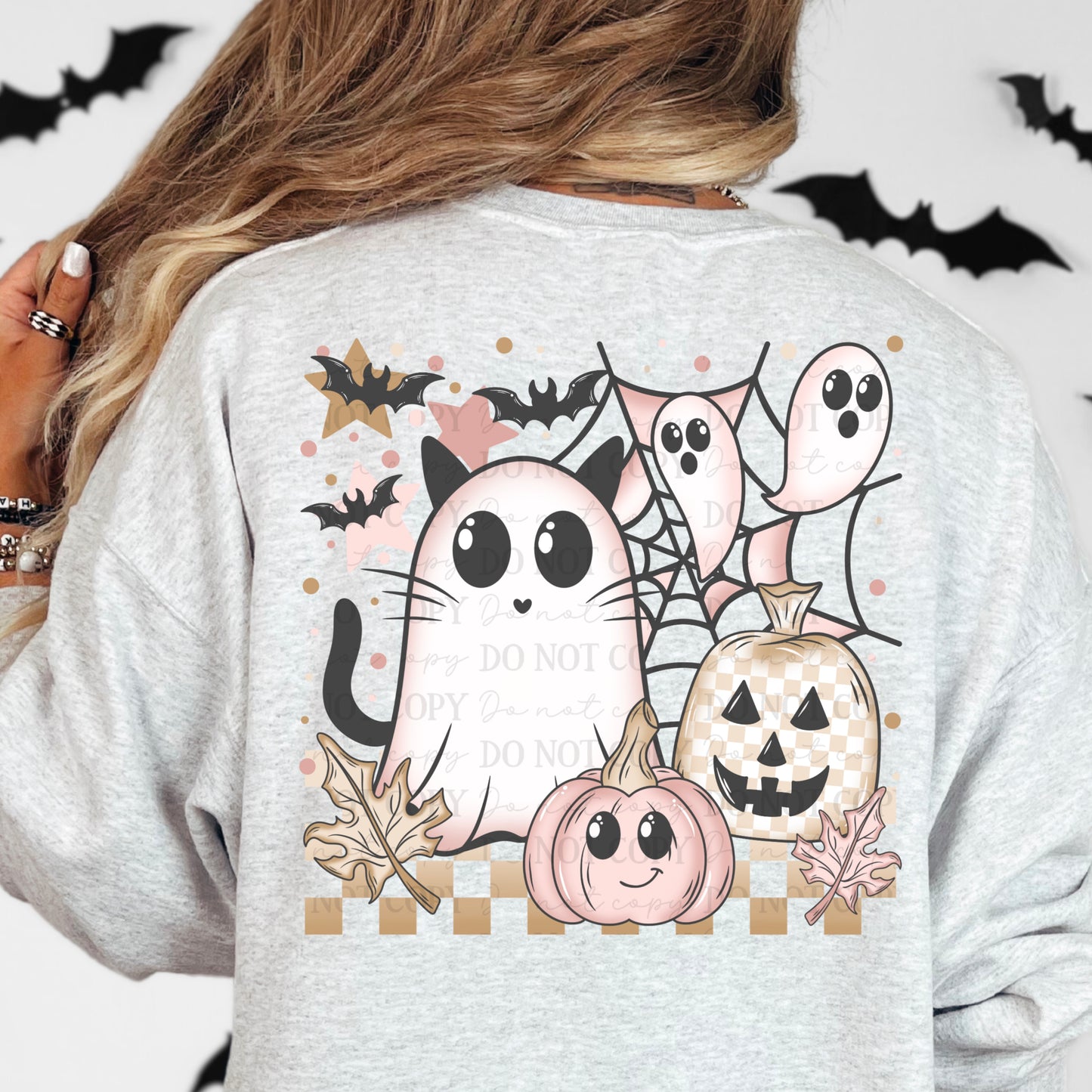 Spooky Pastel with pocket and sleeve digital design | American Blues Designs