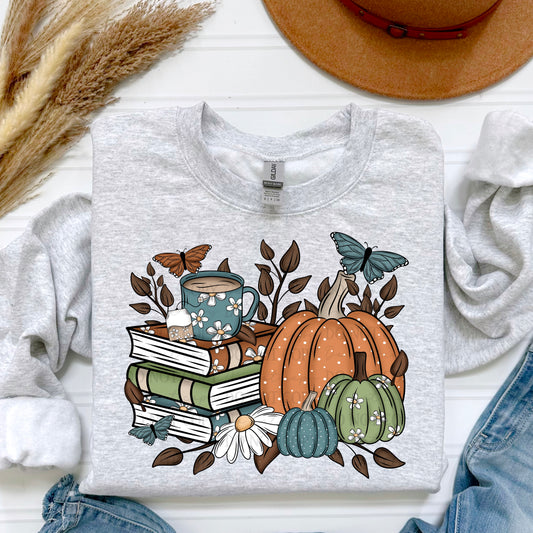 Cozy Fall Books Digital Design | American Blues Designs