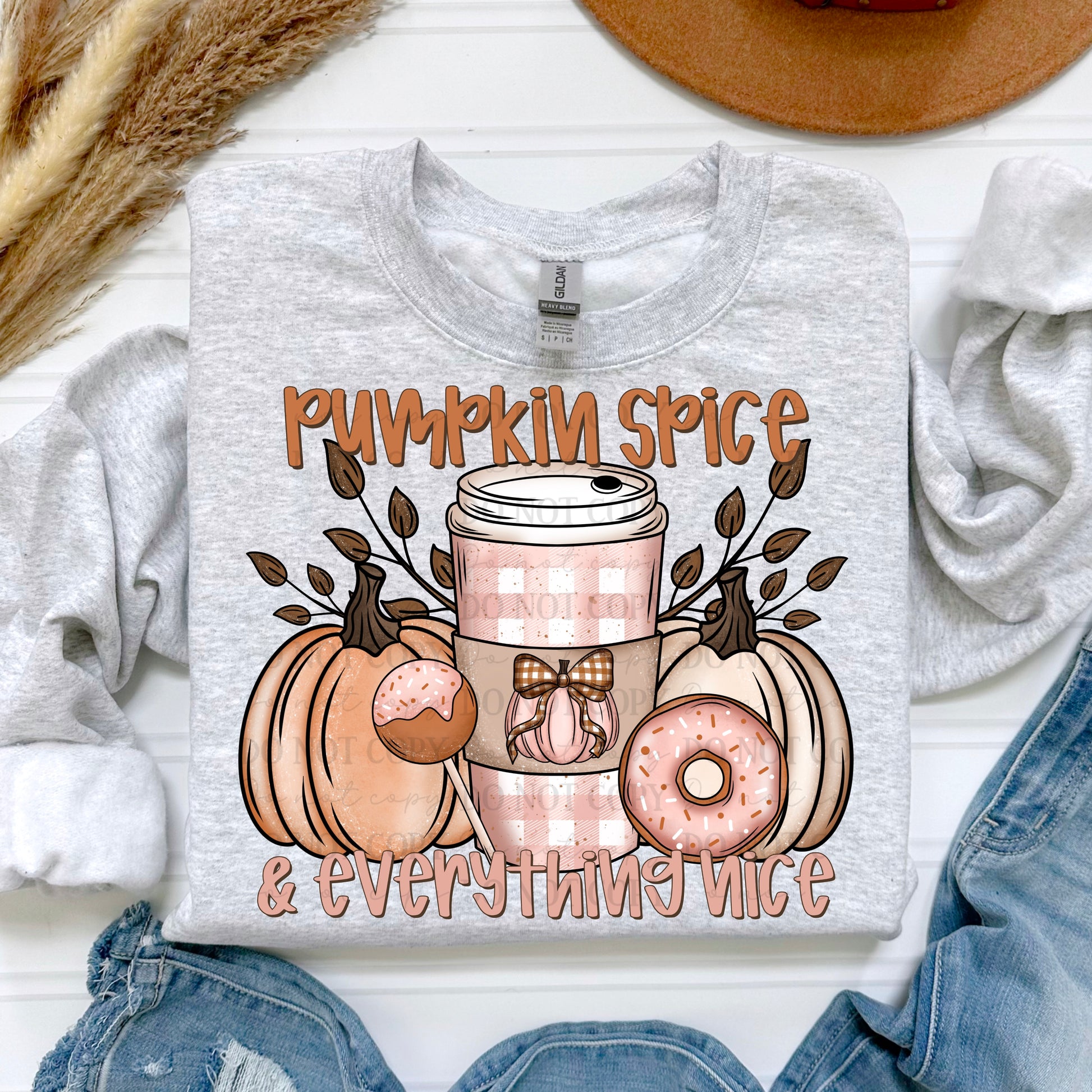 Pumpkin Spice & Everything Nice digital design | American Blues Designs