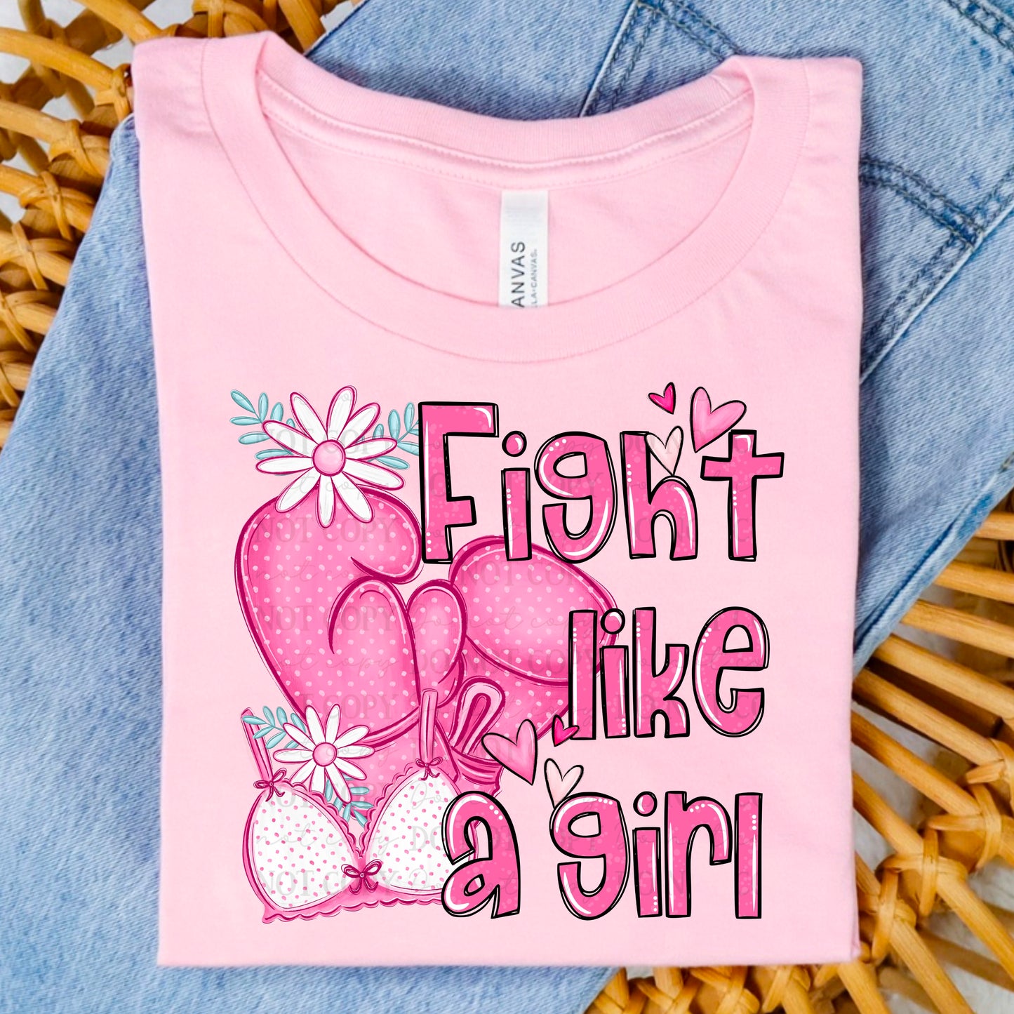 Fight like a girl digital design | American Blues Designs 