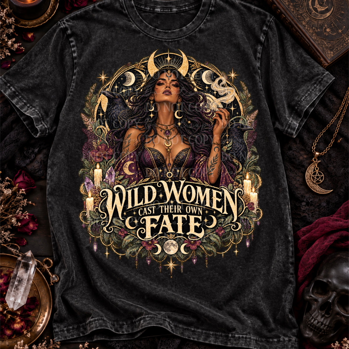 Wild Women Cast Their Own Fate medium skin tone