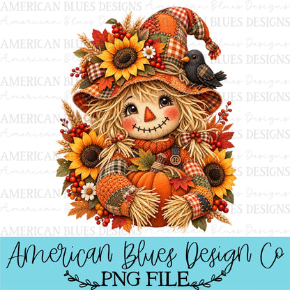 Harvest Scarecrow - Girl -  Cozy Stitches