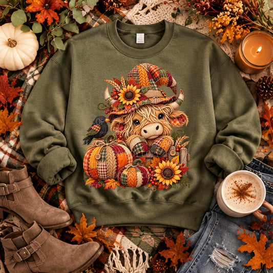 Highland Cow Cozy Stitches