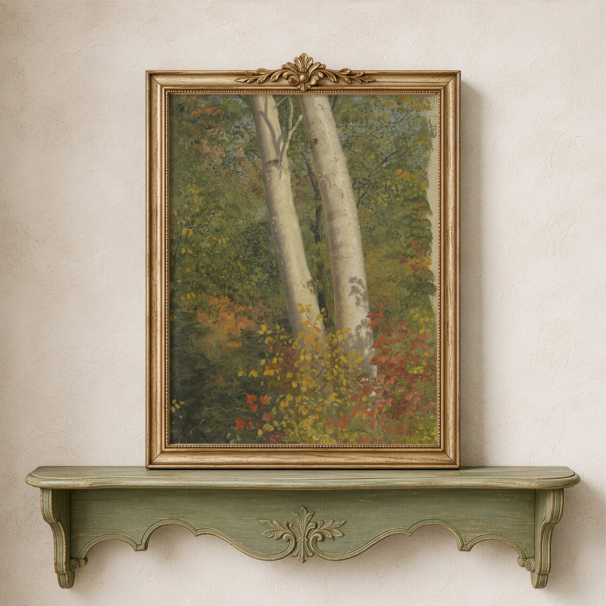 Birchwood in October | Vintage Art Print