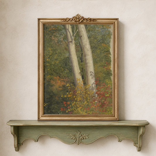 Birchwood in October | Vintage Art Print