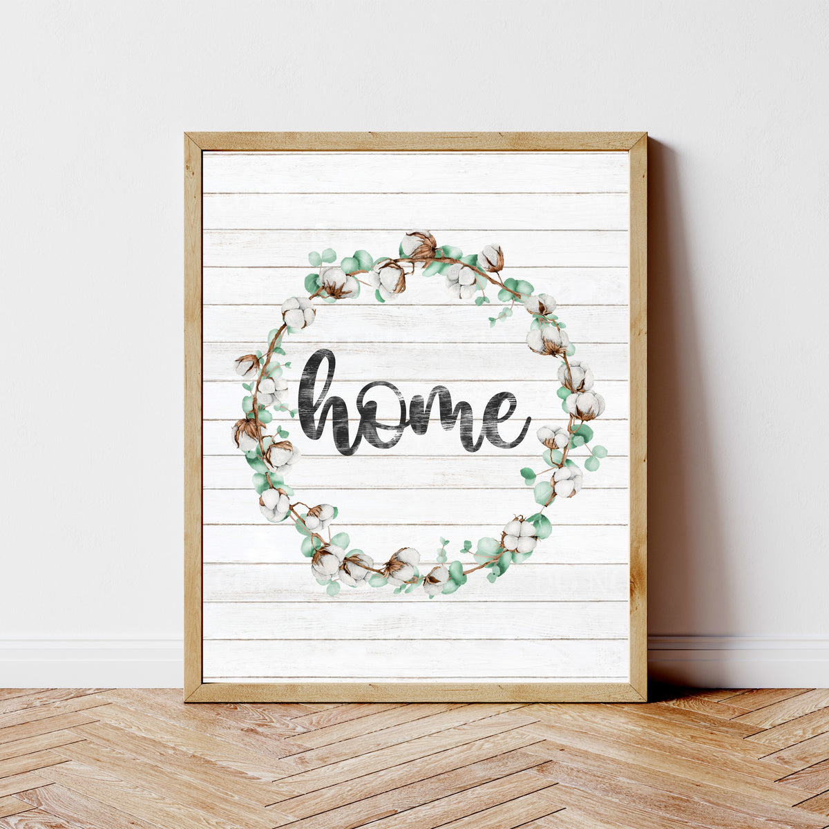 Home cotton wreath