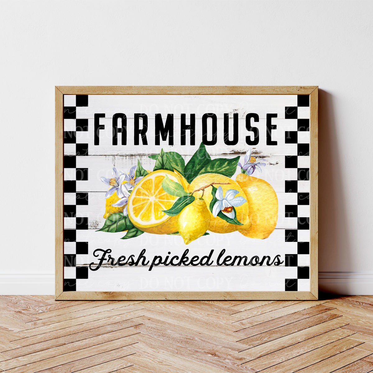 Farmhouse fresh picked lemons