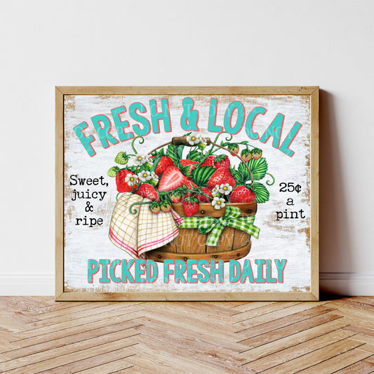 Fresh & Local Strawberries