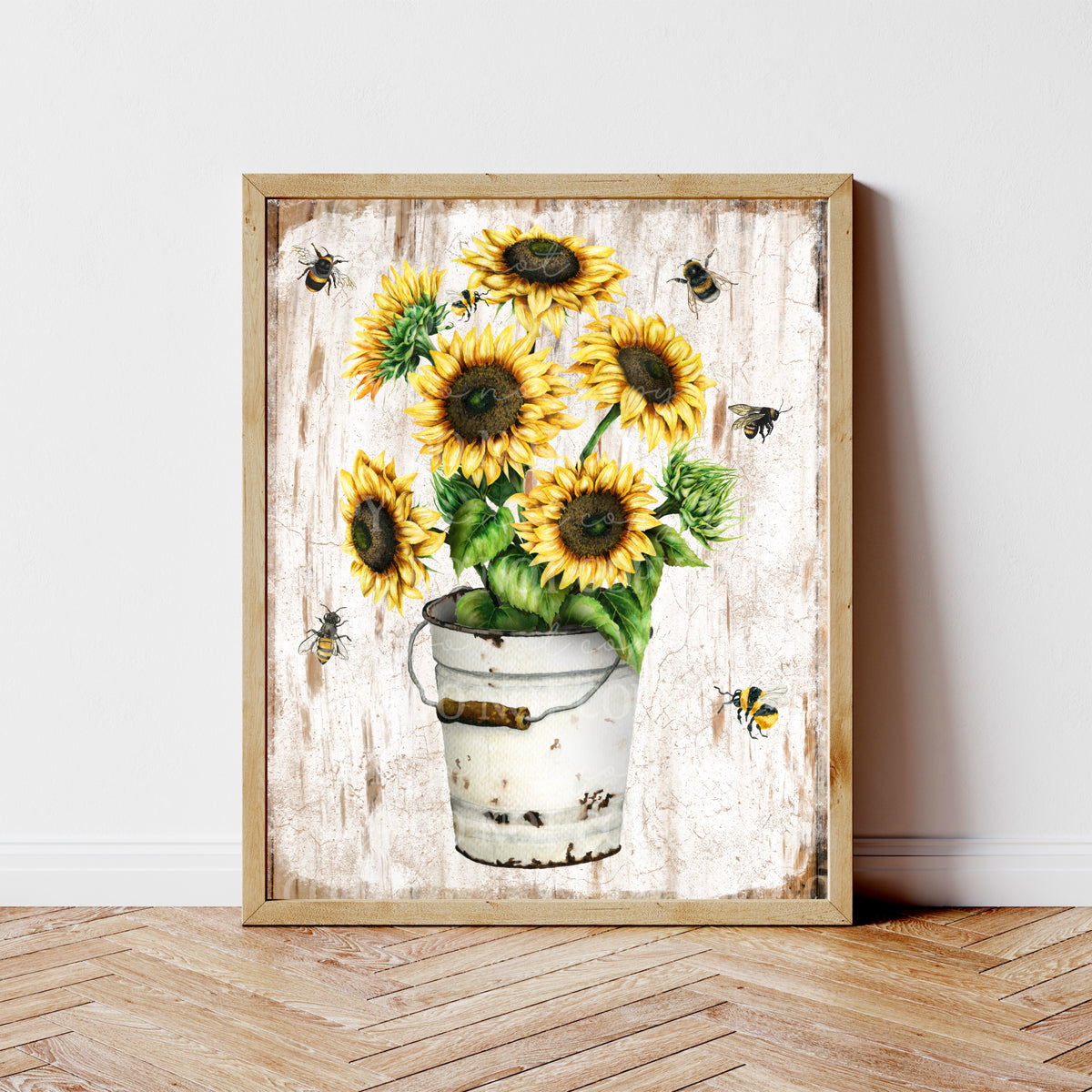 Sunflowers & Bees