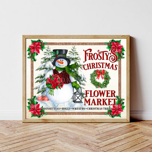 Frosty's Christmas Flower Market