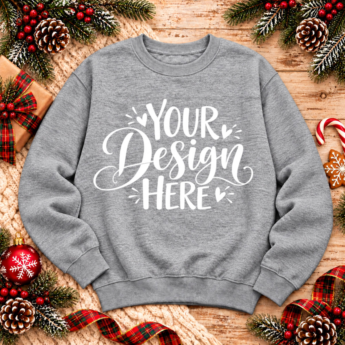 Christmas Sweater Flatlay Mockup Bundle