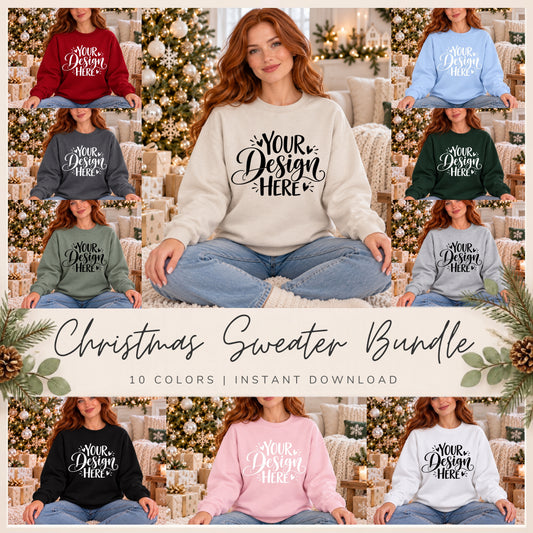 Christmas Sweater Mockup Bundle