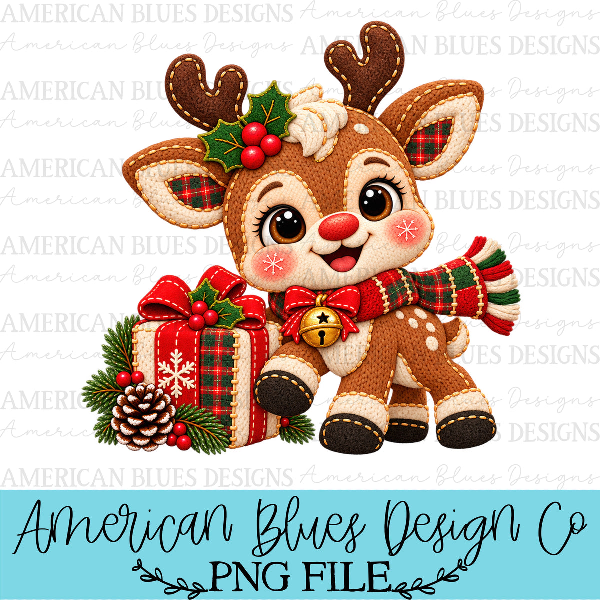 Reindeer Christmas Cozy Stitches