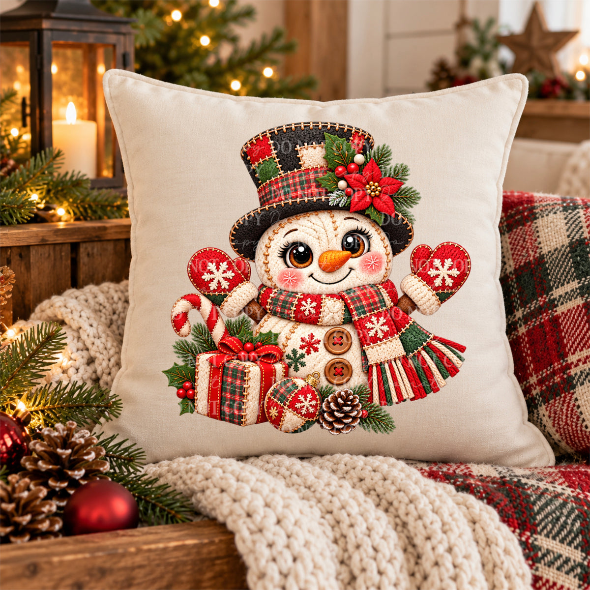Snowman Christmas Cozy Stitches