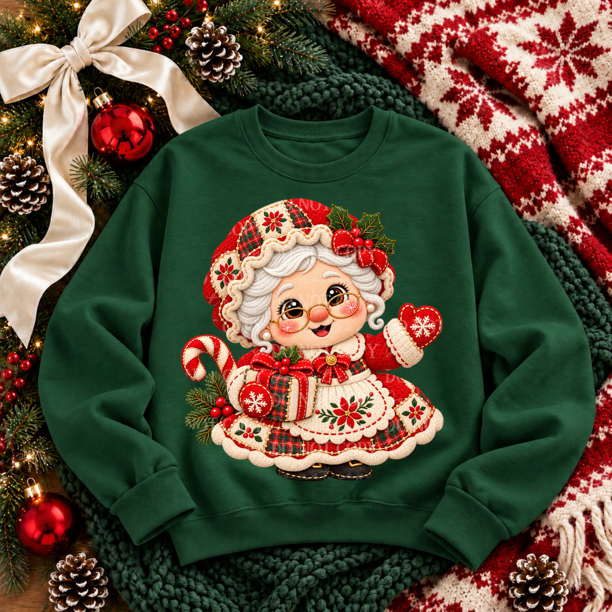 Mrs. Claus Christmas Cozy Stitches