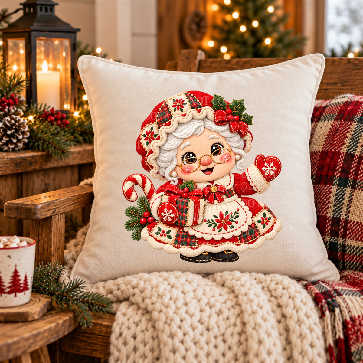 Mrs. Claus Christmas Cozy Stitches
