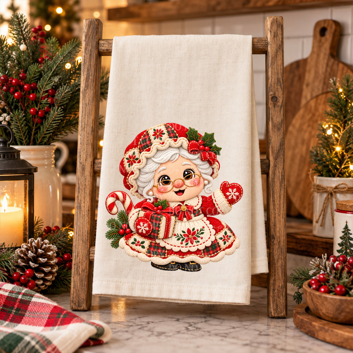 Mrs. Claus Christmas Cozy Stitches