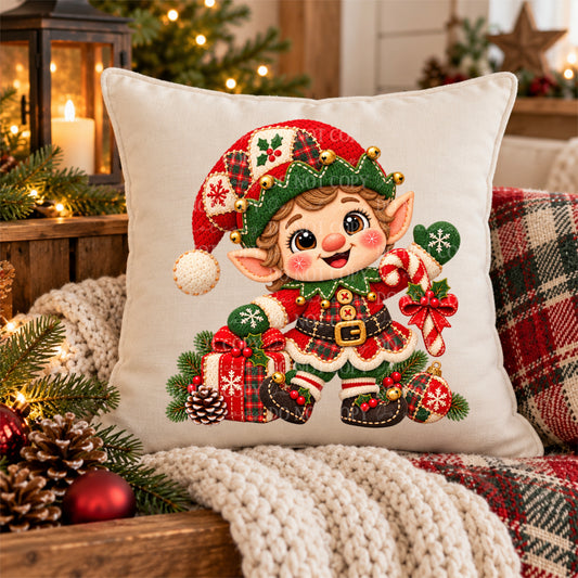 Boy Elf Christmas Cozy Stitches