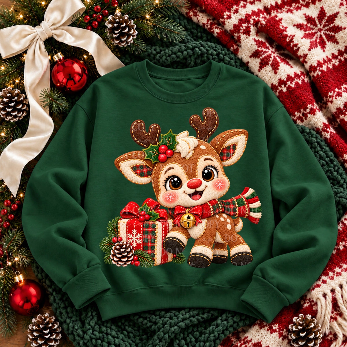 Reindeer Christmas Cozy Stitches