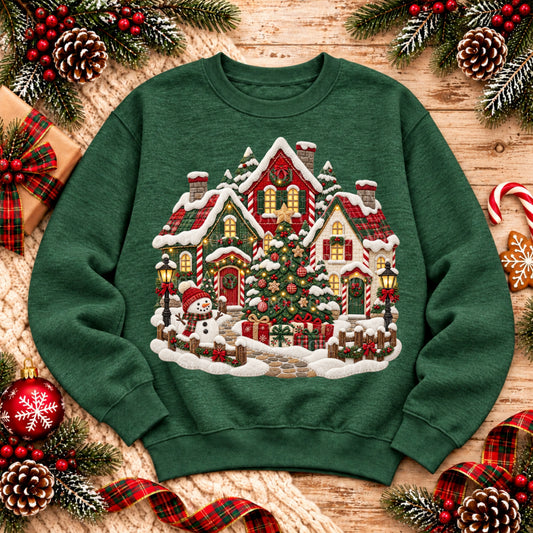 Christmas Winter Village Christmas Cozy Stitches