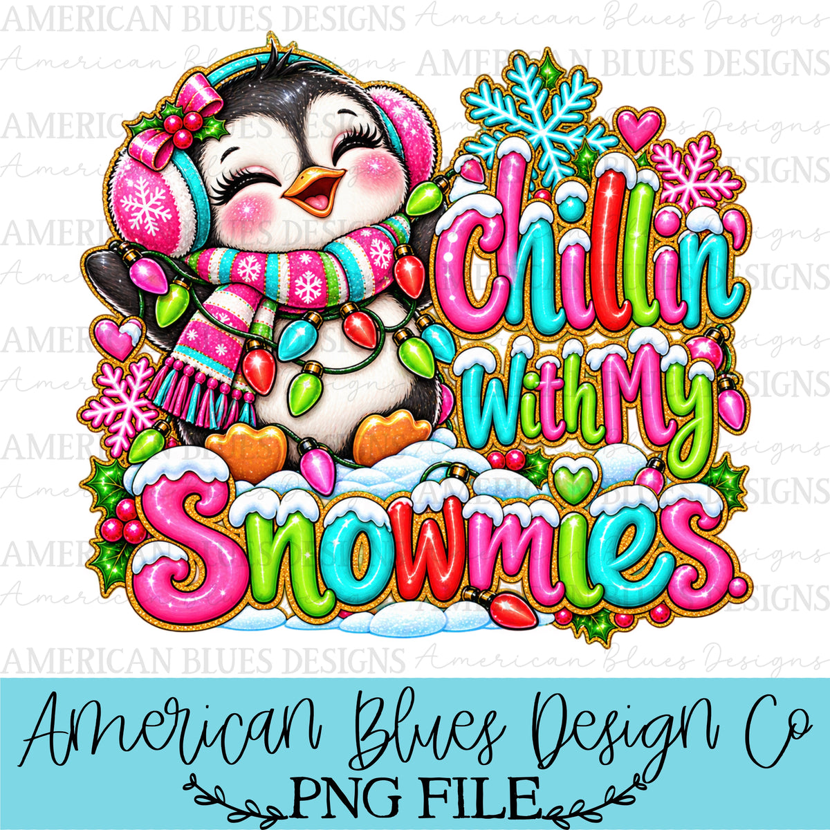 Chillin with my snowmies — Holly Jolly Doodles