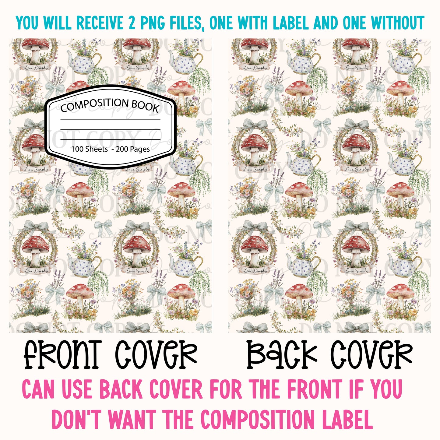 Live Simply Composition Notebook Cover
