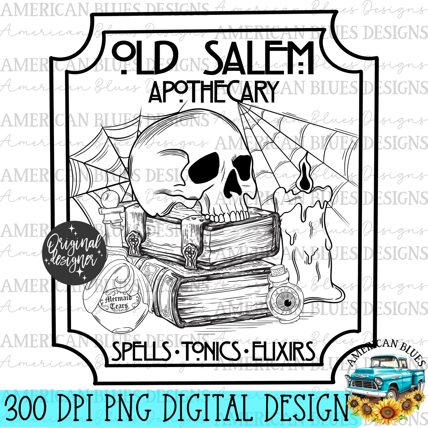 Old Salem Apothecary- single color