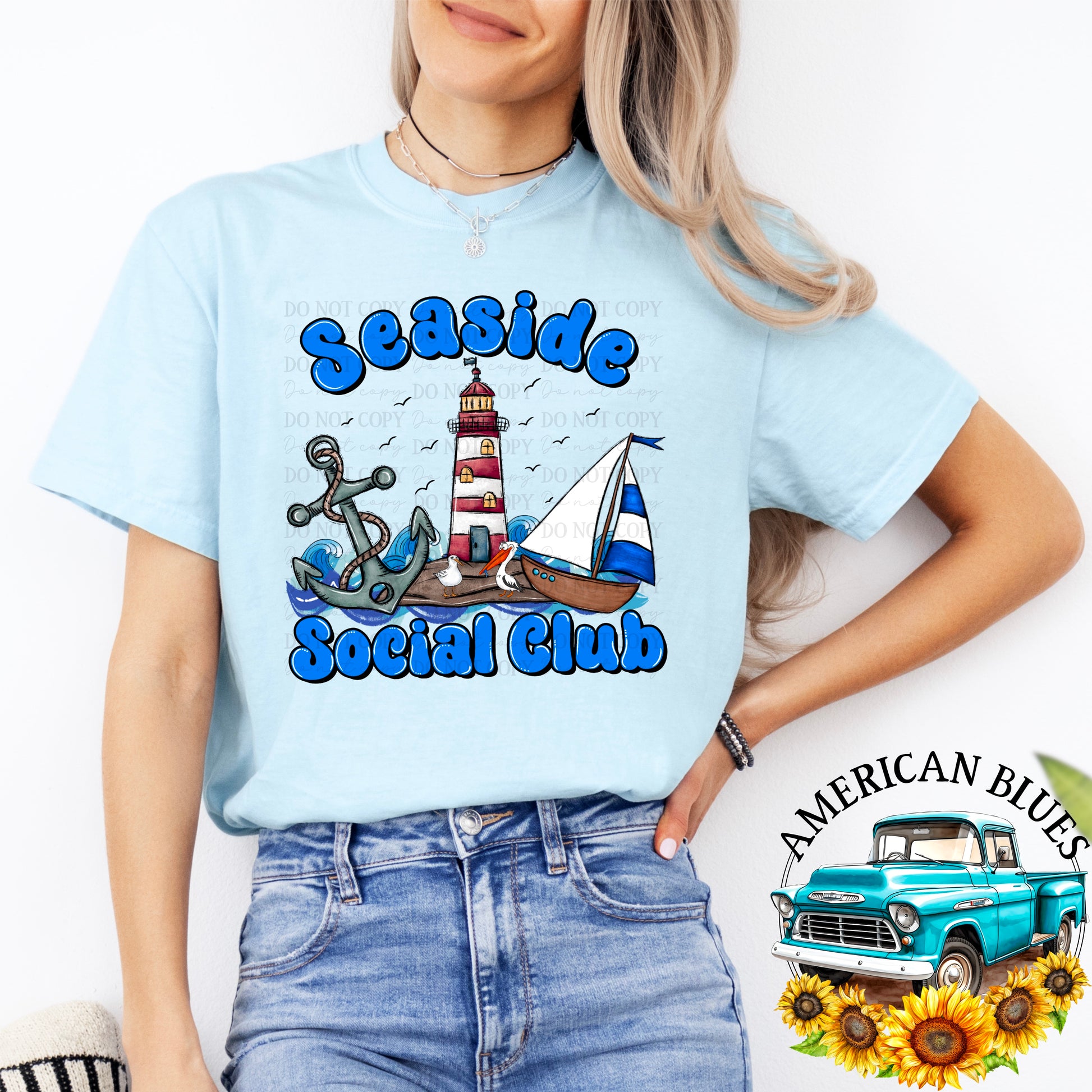 Seaside Social Club digital design | American Blues Designs