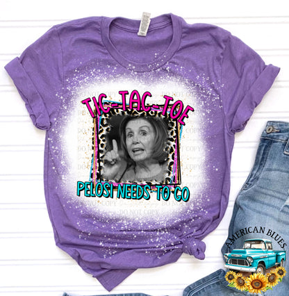 Tic-Tac-Toe Pelosi needs to go digital design | American Blues Designs