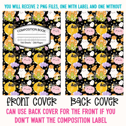 Pumpkin Cottage Composition Notebook Cover