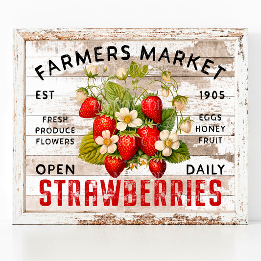 Farmers Market Strawberries
