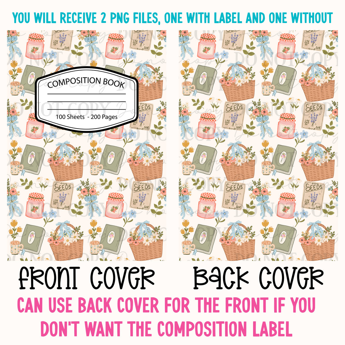 Cottagecore Composition Notebook Cover