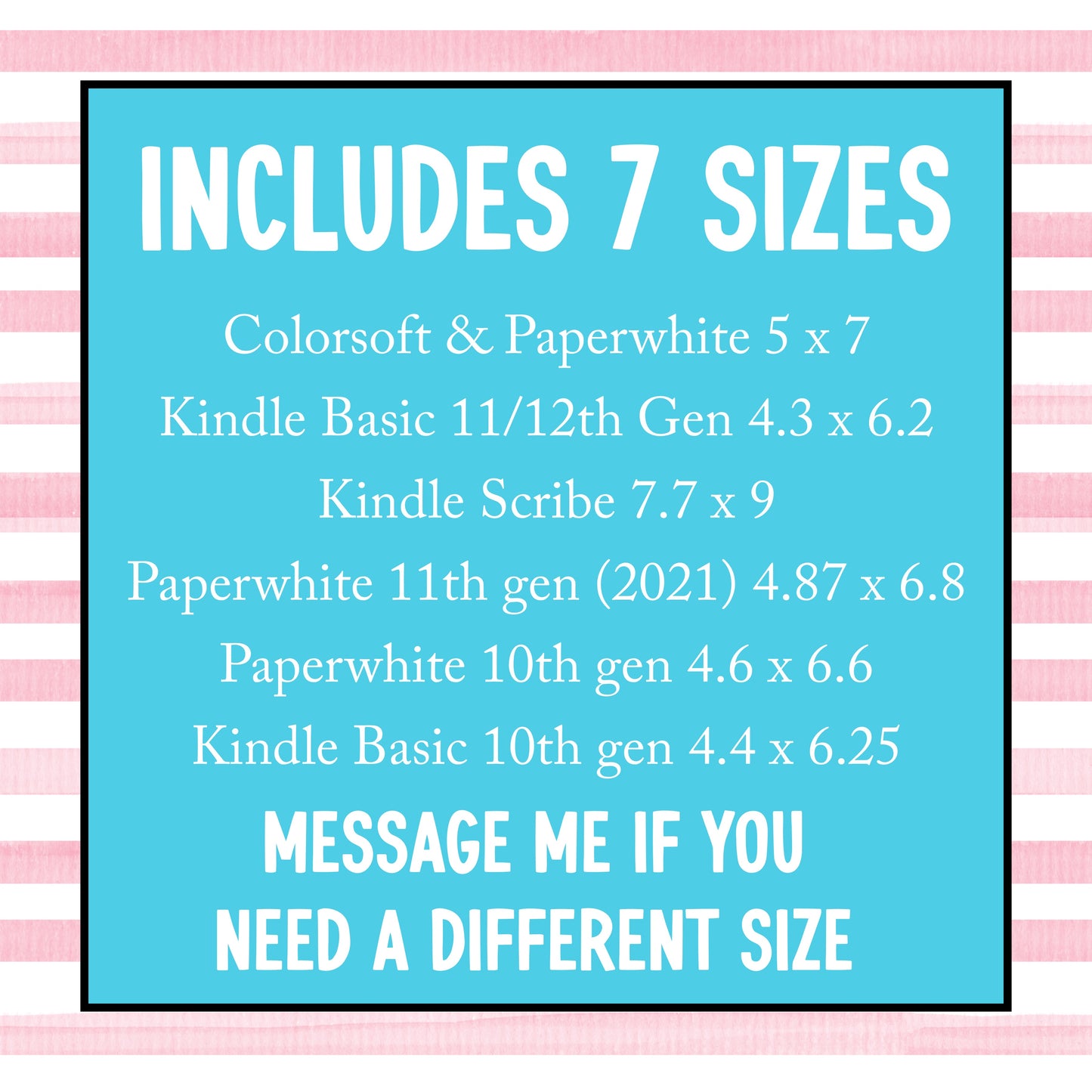 Just One More Chapter Kindle Insert