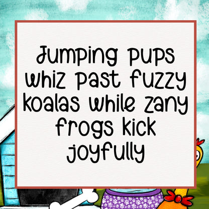 Swishy Pup Handwritten Font