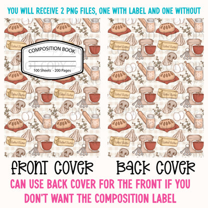 Cottage Bakers Composition Notebook Cover