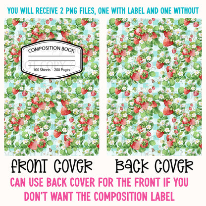 Strawberry Fields Composition Notebook Cover