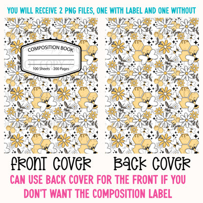 Honey Bee Composition Notebook Cover