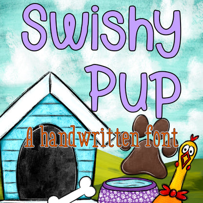 Swishy Pup Handwritten Font